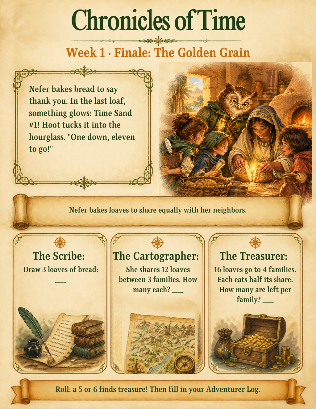 Chronicles of Time interior adventure page