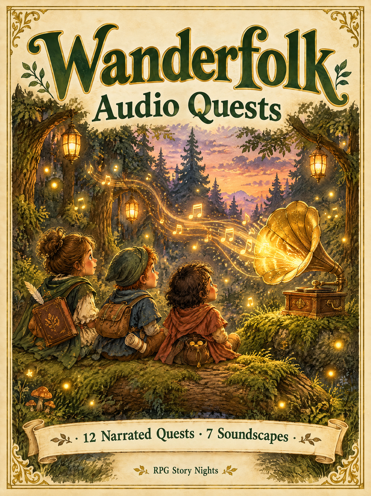Wanderfolk Audio Quests: 12 narrated listening adventures and 7 ambient soundscapes, played by QR code