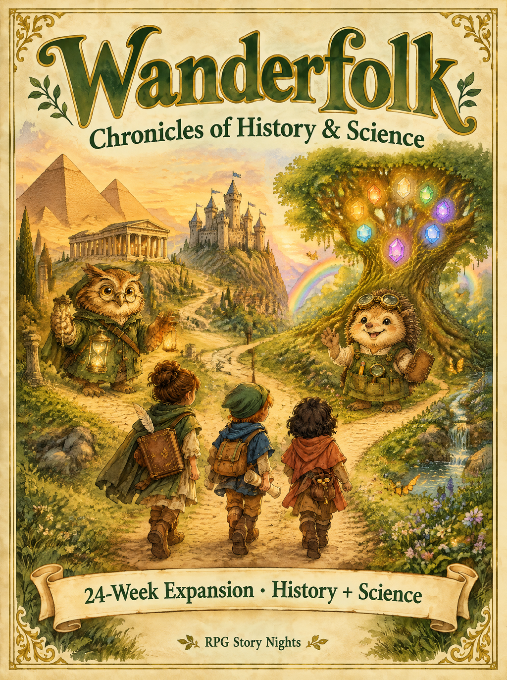 Wanderfolk 24-Week Expansion: Chronicles of Time and Elementia, printable homeschool adventure books